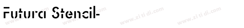 Futura Stencil字体转换